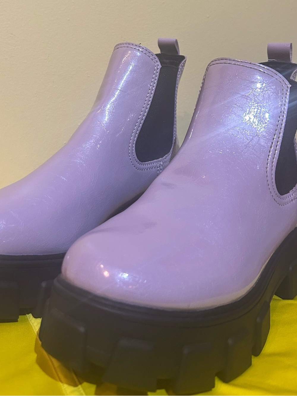 Circus Sam Edelman Danielle Lavender Platform Chelsea Boots 9.5 Fairy Grunge